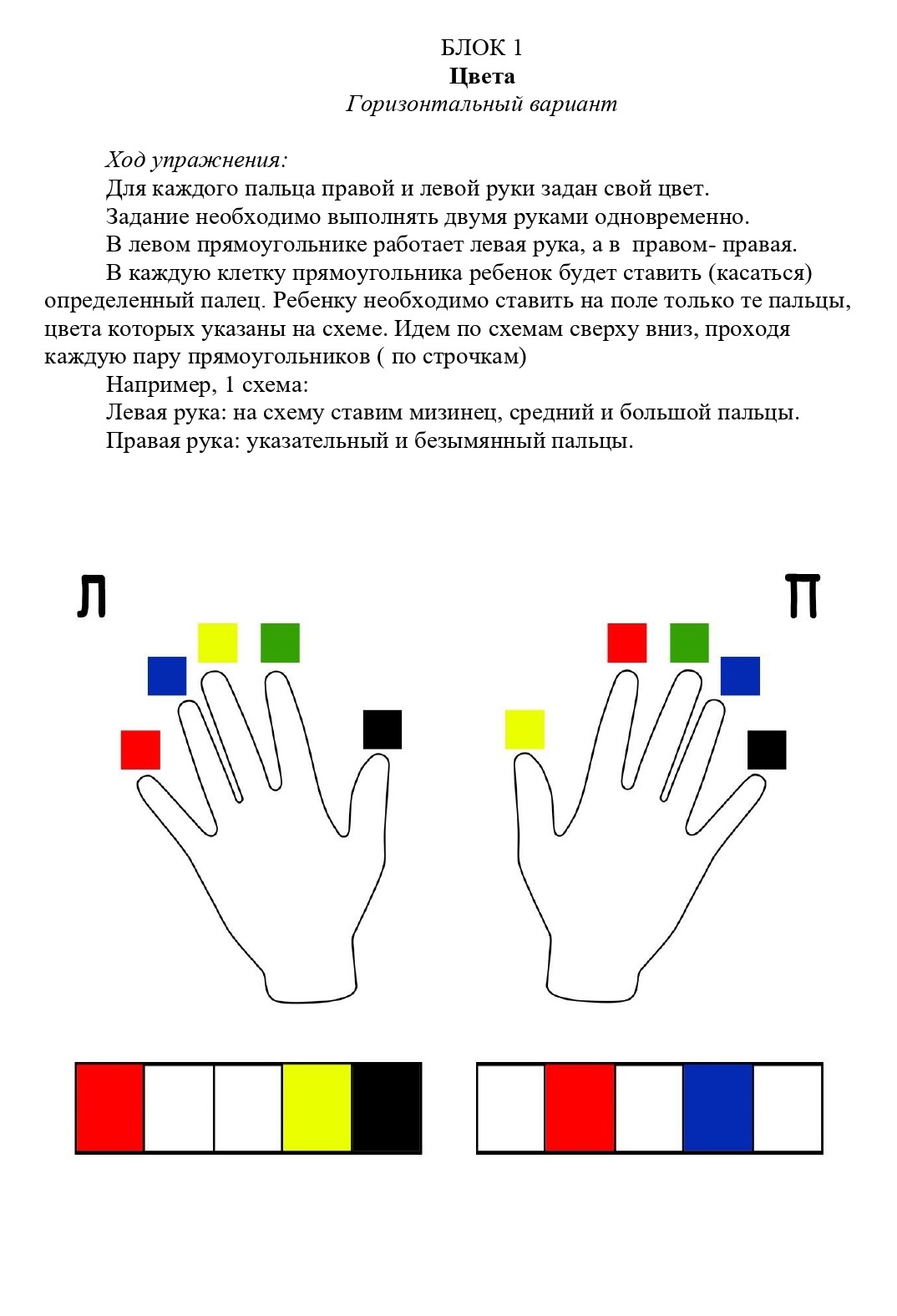Игра на развитие межполушарного взаимодействия.