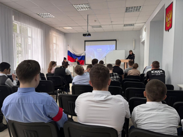 Профилактическая беседа от курсантов, прибывших из ОУУП и ПНД №1 ..